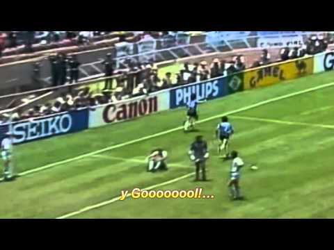 Maradona Goal of the Century - Víctor Hugo Morales commentary - Argentina-England 2-1 1986
