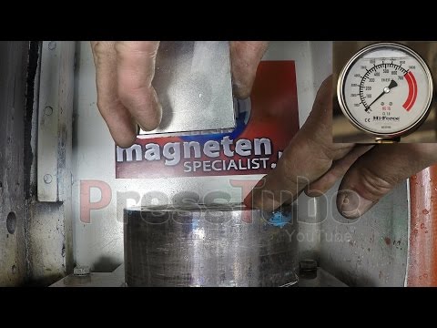 Hydraulic Press | Large Neodymium Magnet 60*60*30