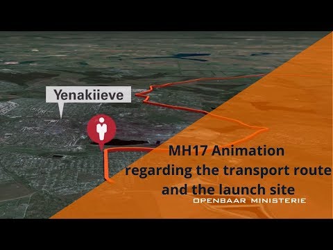 3. MH17 Animation regarding the transport route and the launch site