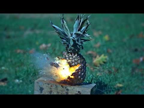 Blowing Up Fruit and Vegetables at 25,000FPS