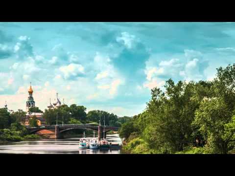 Город. Таймлапс. Timelapse video of Vologda city. Russian Architecture