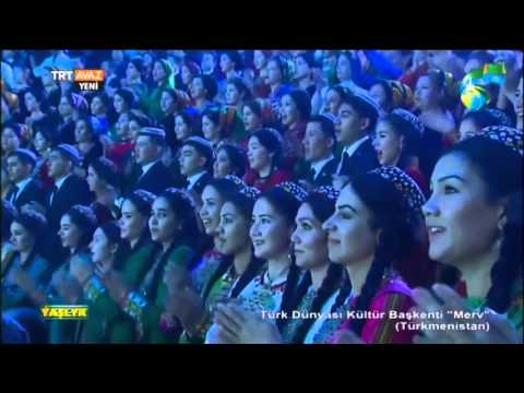 Turkmen president singing 2015 [Guinness record song]