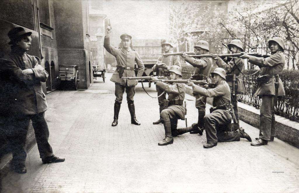 Расстрел коммуниста в Мюнхене в 1919 году