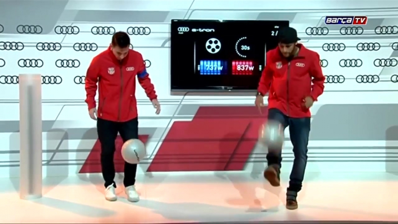 Видео: Лучшие футболисты мира посоревновались в чеканке мяча