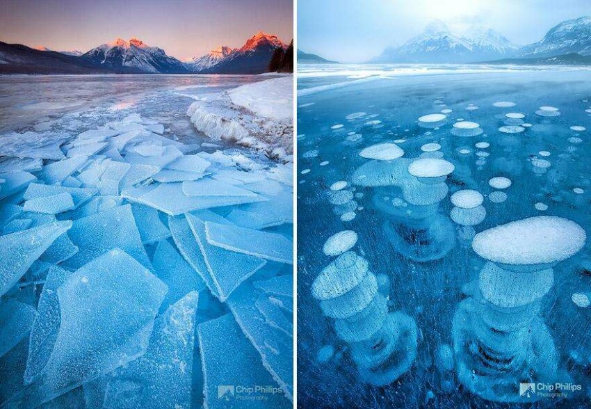 20 фото творений холода, выглядящие как произведения искусства - Озеро подо льдом