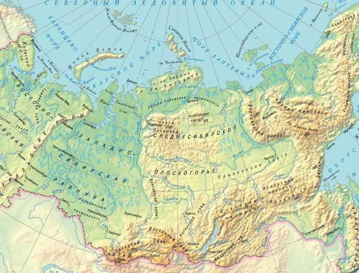 карта-Сибири