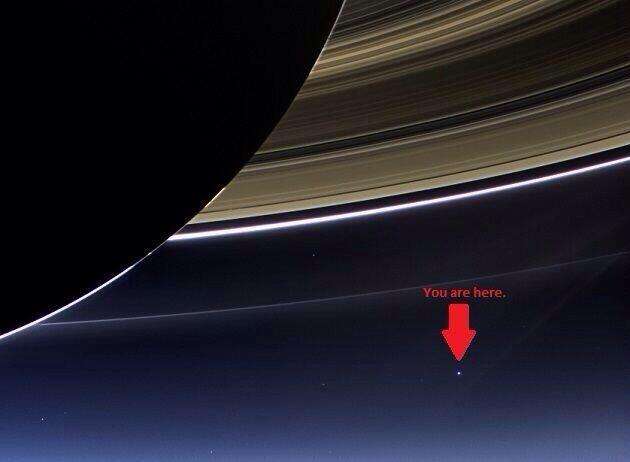 Так Земля выглядит с Сатурна