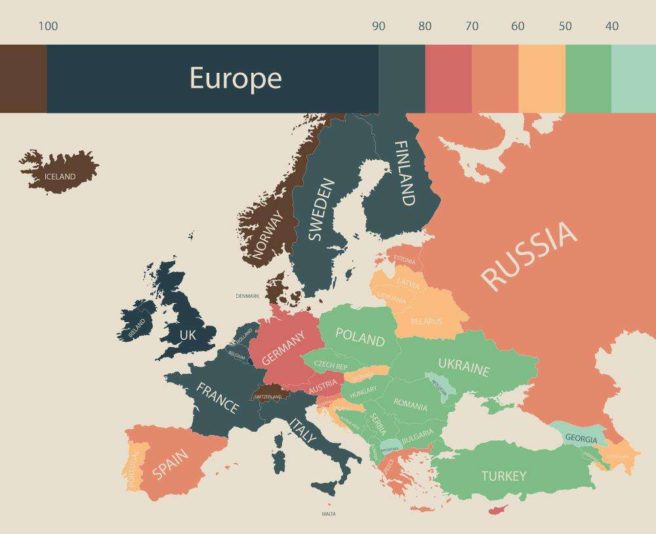 Мировая карта стоимости жизни: В каких странах дороже, а в каких дешевле всего жить