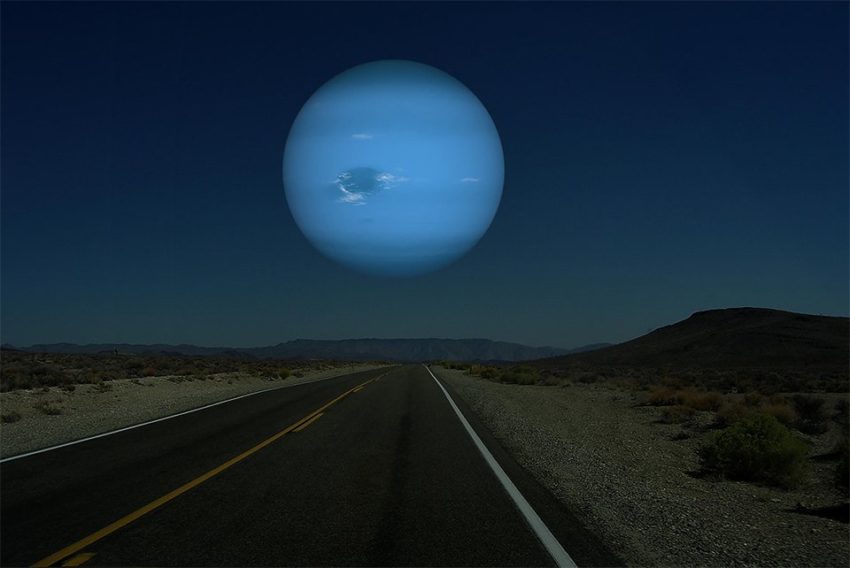 что будет если заменить Луну планетами Солнечной системы - Нептун