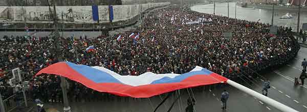 "Нет слов": Марш памяти Бориса Немцова в фотографиях