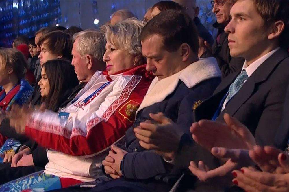Дмитрий Медведев на открытии Олимпиады в Сочи