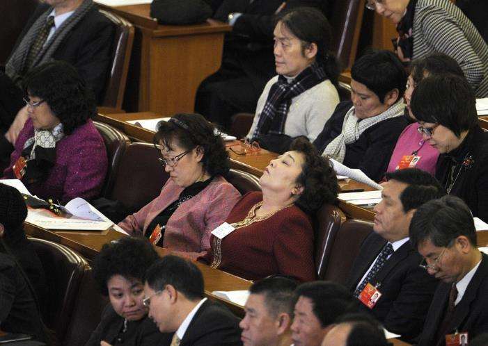 Заседание Народного политического консультативного совета Китая спят