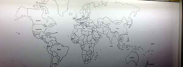 Американский 11-летний мальчик-аутист нарисовал карту мира по памяти. Но забыл про Россию