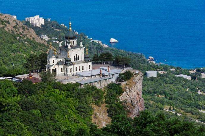 Church of Christ's Resurrection overlooking the Black Sea.