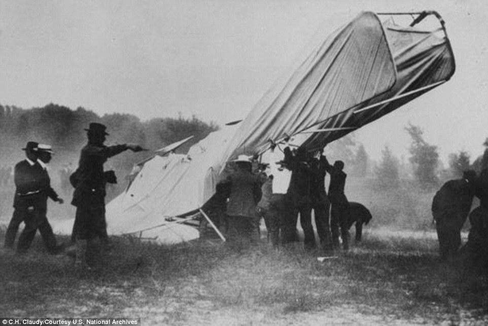 Первая фотография смертельного происшествия (катастрофы), 1908 год