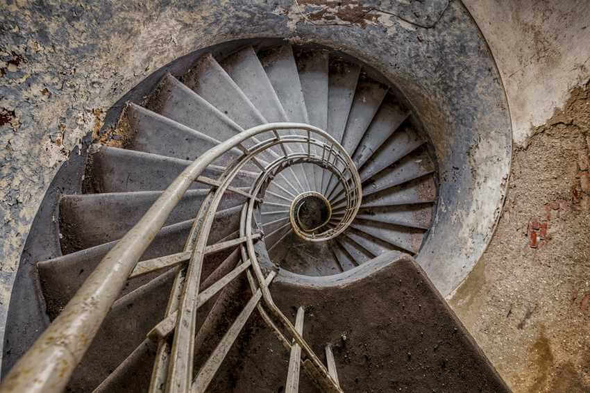 decay spiral staircase