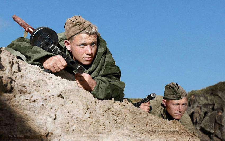 Soviet Soldiers Are Monitoring The Movement Of German Troops Near Sevastopol, Crimea, 1941