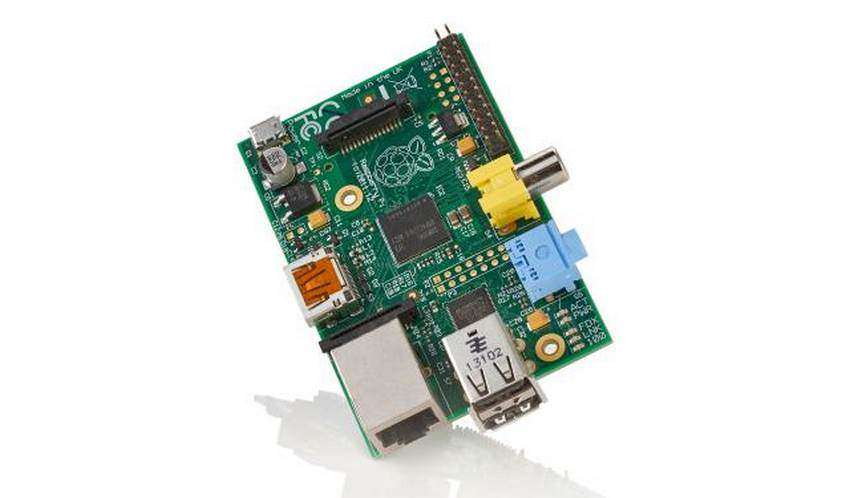 A Raspberry Pi 1 Model A single-board computer, taken on March 31, 2016. (Photo by Olly Curtis/Future Publishing via Getty Images)