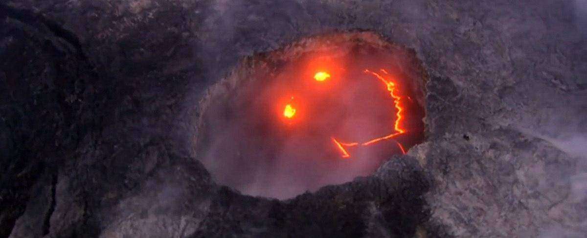 Чему улыбается этот вулкан на Гавайях?