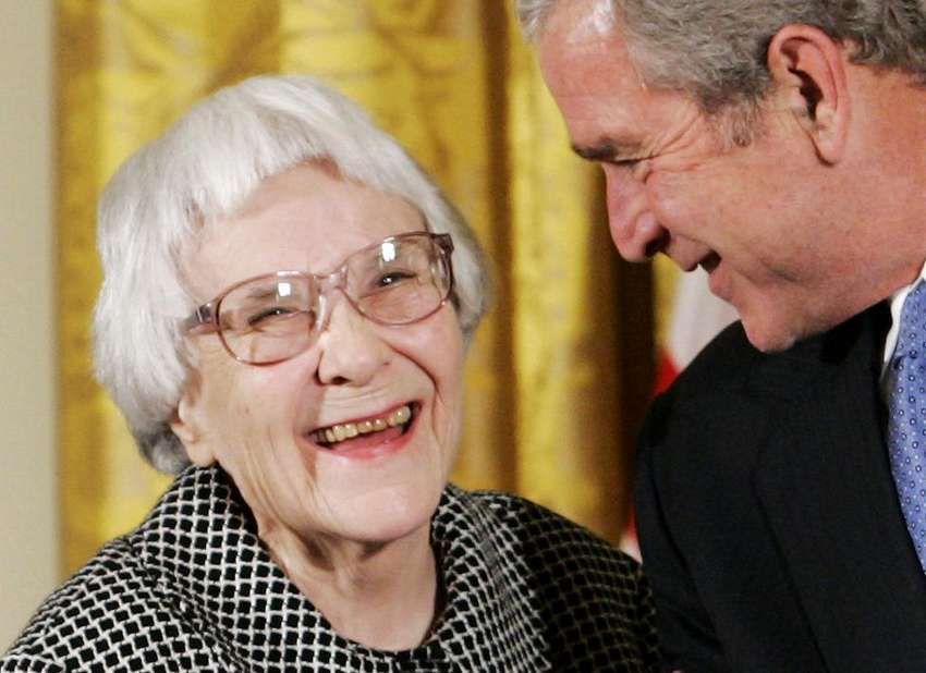 File photo of U.S. President George W. Bush awarding the Presidential Medal of Freedom in Washington